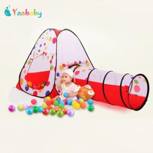 Yaabababy hồ bơi ống teepee 3PC pop-up lều chơi đùa childrentunnel nhà chơi trẻ em