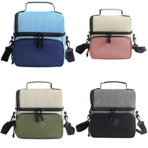 Double Layers Insulated Lunch Bag Thermals Picnics Large Capacity Leakproof Bag For Outdoor Camping School Office