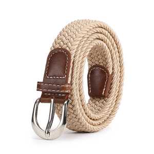 Thắt lưng trẻ em phiên bản Hàn Quốc bé gái đai eo đàn hồi dệt khóa kim đai quần mỏng vải thắt lưng bản nhỏ mới