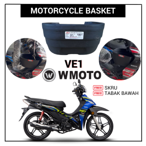 𝗕𝗞𝗣 𝗙𝗥𝗘𝗘 𝗦𝗞𝗥𝗨 ORI BKP BASKET WMOTO VE1 VE1-110E VEI Plastic Plastik Pvc Motor Front Bakul Depan Raga