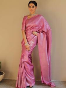 [Pre Order] SOFT LICHI SILK BEAUTIFUL RICH PALLU & JACQUARD WORK (Normal / Ready To Wear)_6018 ~ Delivery Lead Time : 10 days