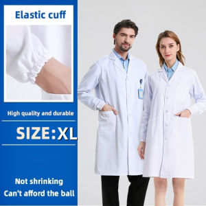 Lab Gown For Students Female Lab Coat White Gown Laboratory Gown Doctor Costume Lab Gown Long Sleeve Lab Coat White Laboratory Gown For Student Male Female Doctor Coat White Lab Gown Lab Coat Laboratory Gown For Students Men Women Lab Gown For Students