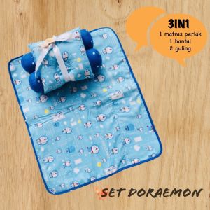 Matras perlak set bayi 3in1/set bantal bayi karakter murah