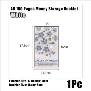 A6 100 Pages Money Storage Booklet - 100Sheets Budget Binder Savings Cash Notebook - Money Notebook