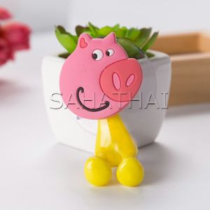 SH.Thai ที่แขวนแปรงสีฟัน สัตว์ตัวการ์ตูน ยึดผนังด้วยตัวดูด Toothbrush holder with suction cup