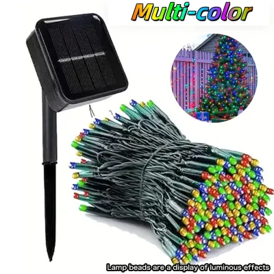 22M/12M/5M Outdoor Solar Lights Waterproof 8 Modes Christmas lights for Wedding Party Garden home Decoration