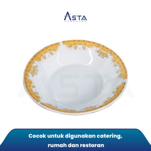 Piring Makan Keramik Porselen Tebal Motif 9 inch ( 23 cm )