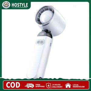【Free Shipping】 Portable Handheld Electric Fan with Digital Display Adjustable Cooling Speed for Home and Office Use