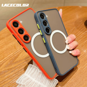 Luxury Matte Magnetic For Magsafe Case For Samsung S24 S23 S22 S21 FE Ultra Plus A55 A35 A25 A15 A54 A34 A24 A14 Bumper Cover