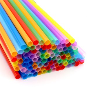 100pcs Disposable straw for softdrinks Colored Drinking Plastic Straw Sanitary Drinking Plastic Straw for milktea