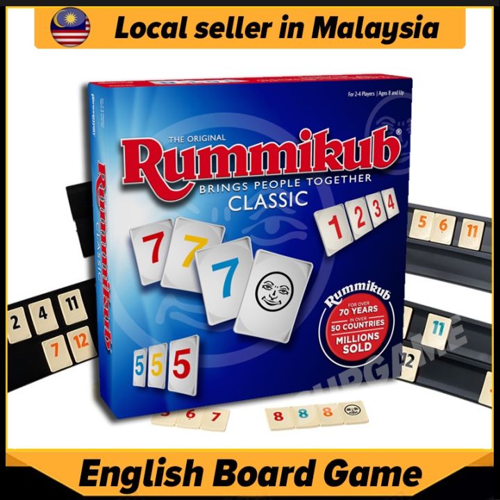 Board Game Classic Edition Rummikub Family Game Lazada