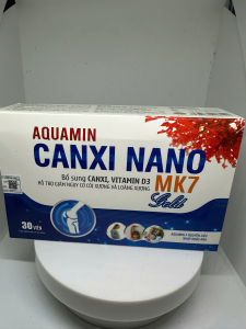 Aquamin Canxi Nano Mk7 gold BỔ SUNG CANXI chống còi xương loãng xương hộp 30 viên
