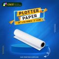 White paper Plotter paper - 20 inches x50 Yards - 80/85gsm High Quality, Plain white - 2 inches core. 