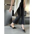 Giày Sandal Cao Gót Nữ Mũi Nhọn Quai Mảnh Da Bóng Cao Cấp Đế 5cm Slingback Thanh Lịch Kiểu Pháp CG21 Taoladyshoes. 