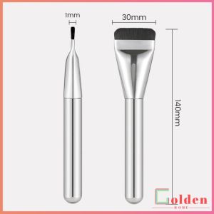 Golden แปรงรองพื้น หัวแบน แปรงเกลี่ยบีบีครีม หัวแปรงบาง ขนแปรงนุ่ม ไม่ทิ้งรอย สําหรับแต่งหน้า Foundation brush