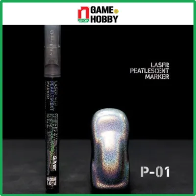 BÚT SƠN MÔ HÌNH OIL BASED LASER PEARLESCENT MARKER HOBBY MIO - P-01 SILVER