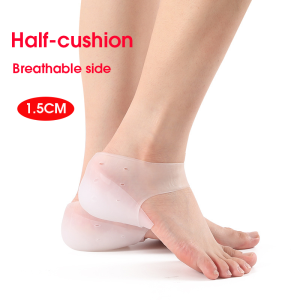 CCW 1คู่ปกปิด Footbed Enhancers ที่มองไม่เห็นเพิ่มความสูง Insoles ซิลิโคนแผ่นยกพื้นชุดถุงเท้าเครื่องมือ