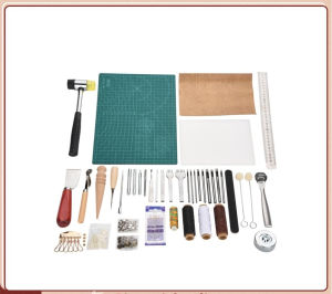 DIY Leather Craft Tool Stamping 61 Piece Set Sewing Work Slot Sewing Set