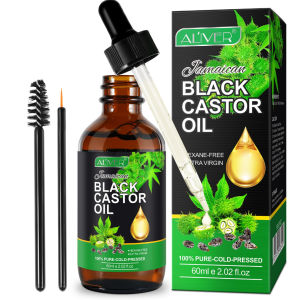 60ml Castor Oil Eyelashes Eyebrow Hair Growth Essential Oil Prevent Skin Aging Organic Castor