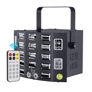 JC Laser Light 5 in 1 Multi-Functions Strobe Stage Light DMX Control for Party / Bar/Birthday / Wedding / Holiday / Event / Live Show