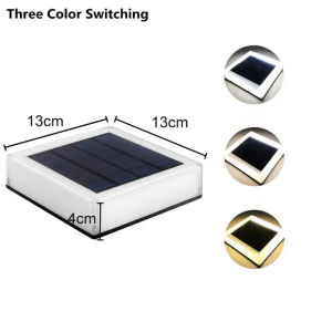 LED Solar Pillar Light Outdoor Garden Column Head Night Light for Courtyard Cottage Waterproof Solar Lamp Landscape Decoration