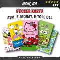 Stiker Kartu Atm Garskin Skin Card Atm Kartun Hello Kitty & Keroppi  lucu meme Sticker Kartu Atm Bca | Bri | Mandiri | Debit | Credit | E-money | Flazz (Vinyl). 