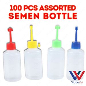 100pcs Pig Swine Semen Bottle Collection 100ml For Veterinary Laboratory Use for pigs