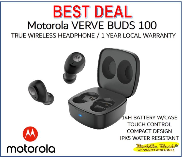 Motorola Earbuds Audifonos Bluetooth Motorola Verve Buds 100