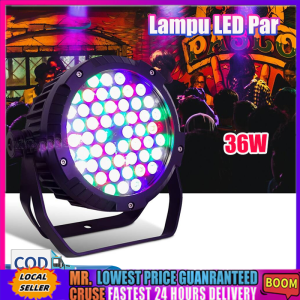 Lampu Sorot Panggung LED Par 36 RGB Cahaya Disco warna warni 36w watt/lampu lighting panggung  36 par36 Disco Warna warni full color light stage Dekorasi Taman  LAMPU SOROT PANGGUNG DISCO 36 LED  lampu sorot tembak led  lampu parled