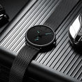 Jam Tangan Pria Sangat tipis Hannah Martin 100% Original korea fashion Cowok kado ulang tahun Jam anti air Quartz laki laki Arloji Tahan Air murah cowo tangan simple Men Watch Stainless steel mesh belt COD. 
