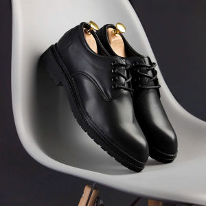 Giày đốc derby phối dây đế tăng chiều cao 2 tầng giày oxford da mềm size 39 đến 43