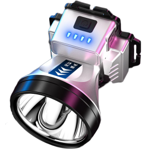 ⚡128 hours of continuous use⚡lampu suluh kepala tahan lama headlamp rechargeable headlamp waterproof headlight led light lampu kepala paling terang Camping night fishing outdoor activities 头灯