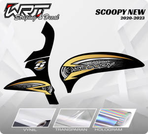 Striping Scoopy Prestige-Stiker Decal New Scoopy 2021-2023 Racing Rainbow v4