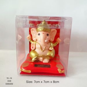 Fengshui Solar Ganesha Deity Lord Ganesh Elephant God Figurine (Success and Wealth)