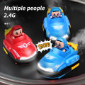 Two-pack parent-child remote control bumper car toy boys and girls birthday gift double battle running karting trolley. 