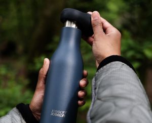 JOSEPH JOSEPH Loop™ 500ml Stainless Steel Vacuum Insulated Water Bottle / Airtight / Leak Proof /Thermal Flask / Thermos / Tumbler Cup / Bottle