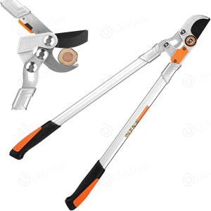 กรรไกรตัดกิ่งไม้ ใบมีด TEFLON SK5 รุ่นหนา ความยาว ยืด-หดได้ กรรไกรตัดกิ่ง ไม้ ตัดกิ่งไม้ เลื่อยตัดกิ่ง เครื่องตัดกิ่ง คีมตัดกิ่งไม้ ที่ตัดกิ่งไม้ มีดตัดกิ่งไม้ เลื่อยกิ่งไม้ ตัดกิ่งไม้สูง [In Stock&Fast Shipping ]