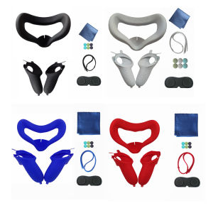 Lens Cover Face Pad Controller Hand Straps Thumb Grip for Oculus Quest 2 (Ready)