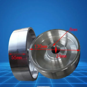 Aluminum Contact Wheel Active wheel 150*100*24mm 130x55x24mm for Belt Machine with 8*4mm Keyway DIY Sharpener Machine