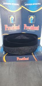 Songkok Peci Kopiah President Kharisma Kembang Goyang Kriwil AC Bludru Hitam Premium