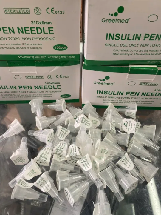 Đầu kim chích tiểu đường insulin Kim bánh ú Greetmed 31G x 6mm