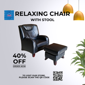 YSTILLO MODERNO RELAXING CHAIR WITH STOOLS 9501