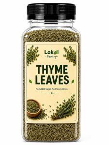 250mL Bottle Lokal Pantry Thyme Leaves | Premium Dried Herb | Natural Cooking Ingredient for Soups Sauces Pasta Pizza Marinades Chicken Beef Seafood Vegetables Roasting Grilling Homemade Herb Blends & Everyday Culinary Use