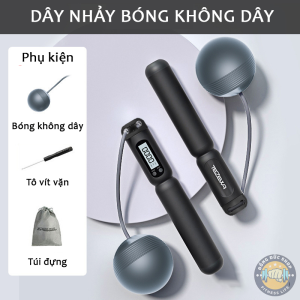 Dây Nhảy Không Dây Có Đồng Hồ Đếm Tezewa - Màn Hình Hiện Thị Led - Thể Hiện 4 Chỉ Số