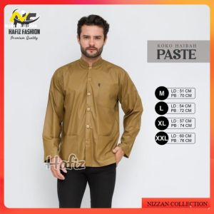 Koko Dewasa Lengan Panjang Baju Koko Pria Lengan Panjang Koko Haibah Merk Hafiz Premiun Koko Ammu