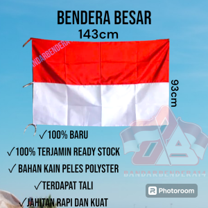 bendera merah putih rumah ukuran sedang