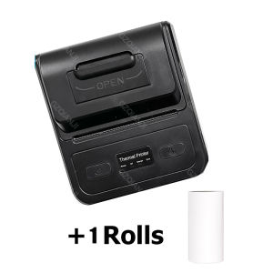 GZQIANJI Bluetooth USB 3 Inch Portable Barcode Label Printer Thermal Receipt 80mm Printing Dual Mode Selection Print QR Code PDF 20-80mm Labels ESC/POSTSPLCPCL Command Compatible With Loyverse APP