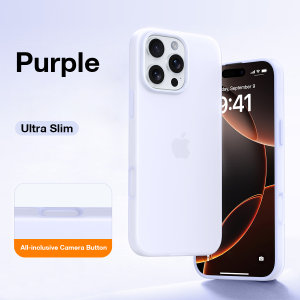 Sanptoch Ultra Slim Silicone Cooling Phone Case For iPhone 16 / 15 / 14 Pro Max Frosted Anti-Fingerprints Acrylic Back Cover For iPhone 16 Pro Max Matte Thin Heat Dissipation Protection Casing