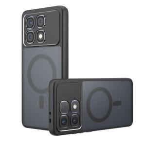 Case for Xiaomi Redmi K70 Ultra Magsafe Matte Back Cover Anti-fingerprint Four Corners Anti-drop Anti-collision Anti-shock Protective Case