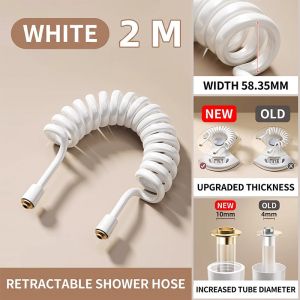 Flexible Spring Hose Tandas G1/2 TPR Retractable Heavy Duty Universal for Bidet Shower Faucet